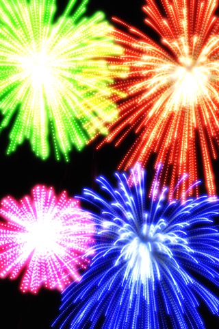 Real Fireworks Artwork Visualizer Free for iPhone and iPod Touchのおすすめ画像1