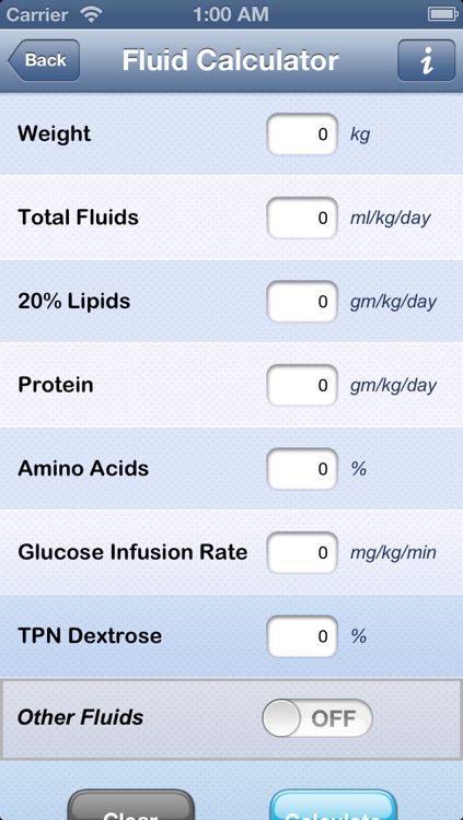 NICU Calculator