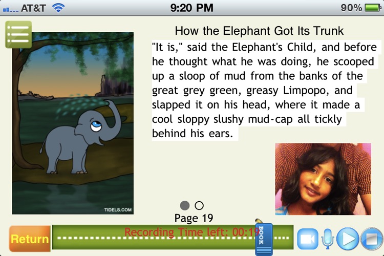 How the Elephant Got Its Trunk with voice/video recording