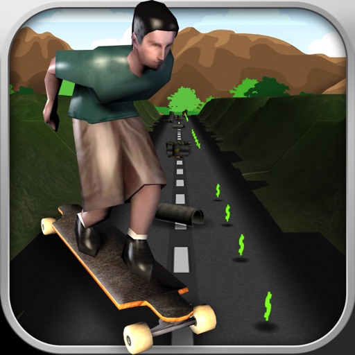 Longboard Crazy Racer Free icon