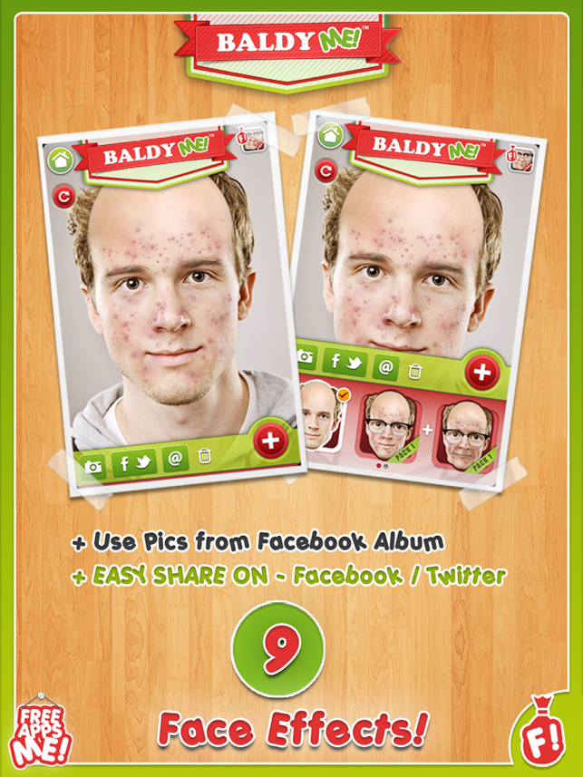 Baldy ME! HD FREE - Bald, Old and No Hair Selfie Yourself wi(圖4)-速報App