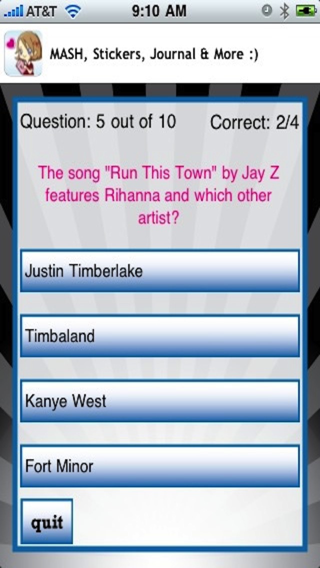 Rihanna Quizzle Screenshot 3