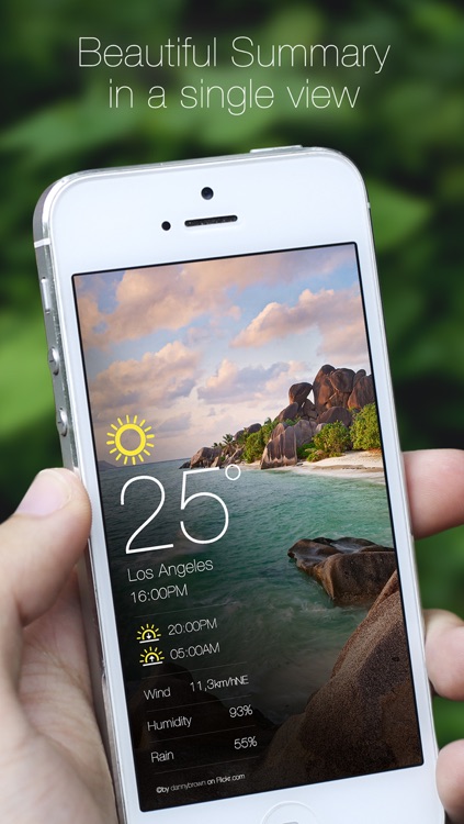 Weather palette for iPhone - Detailed free daily / weekly live forecast