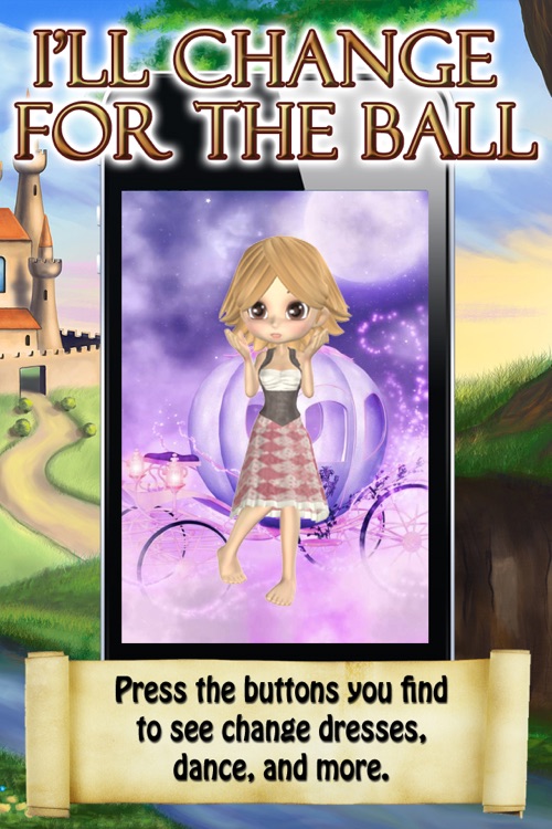 Talking Cinderella Adventure Free - Amazing Fun Kindergarten App for iPhone & iPod Touch screenshot-4
