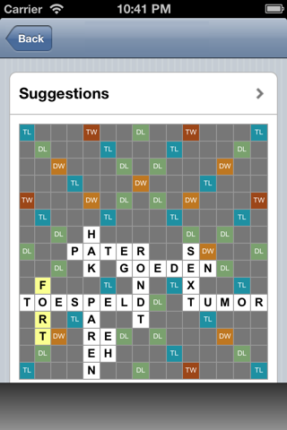 Wordr Wordfeud Suggestor and Helper screenshot 3