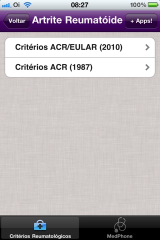 Critérios Reumatologia screenshot 3