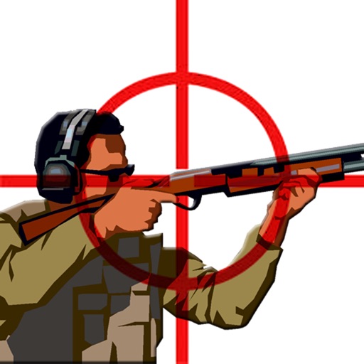 Clay pigeon shooting icon