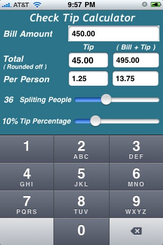 Check Tip Calculator screenshot 3