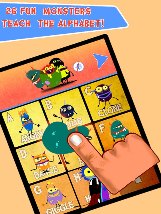 A to Z Monsters -Alphabet Learning for Kids screenshot-4