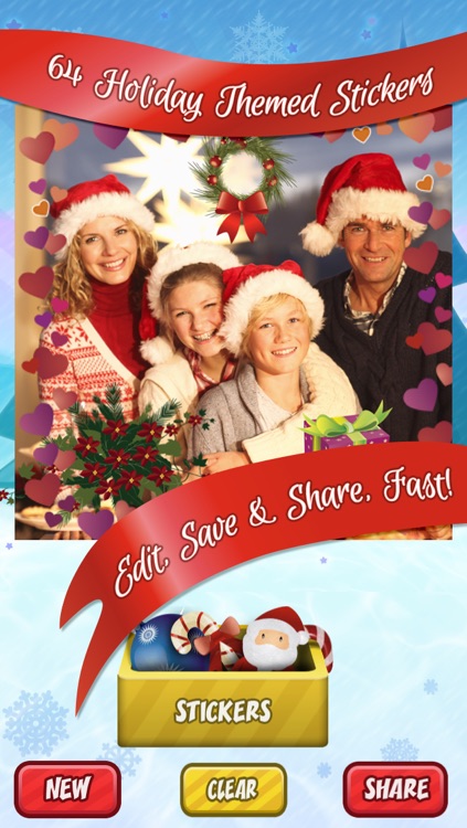 Holiday StickerGrams - Christmas, New Year's and Winter Stickers for your photos!
