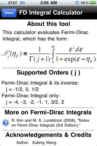 Fermi-Dirac Integral Calculator screenshot 4