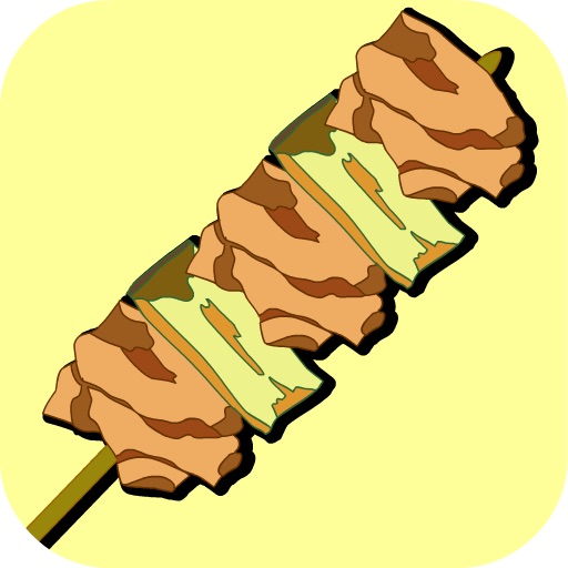 Japanese food yakitori icon