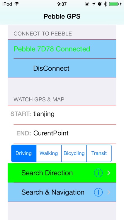 GPS Map for Pebble SmartWatch - mini Wrist Navigator & Maps & Directions & Speeds