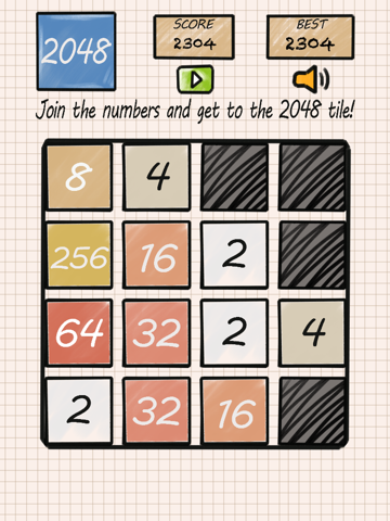 2048 - Number puzzle Doodle Styleのおすすめ画像2