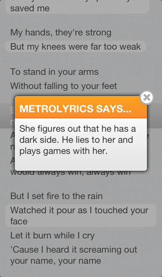 MetroLyrics screenshot 4