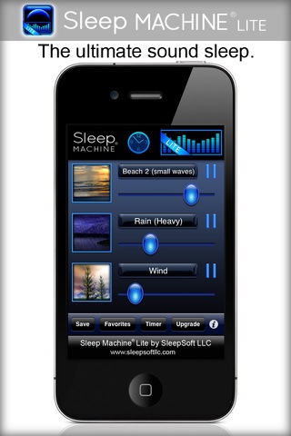Screenshots of Sleep Machine Lite for iPhone