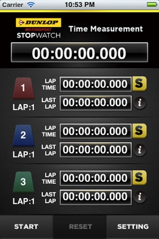 DUNLOP Motor sports stop watch screenshot 3