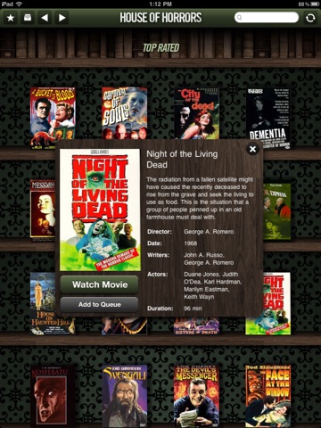 House of Horrors for iPad - Classic Scary Movies screenshot 2