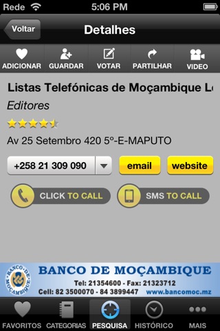 Páginas Amarelas Moçambique screenshot 3