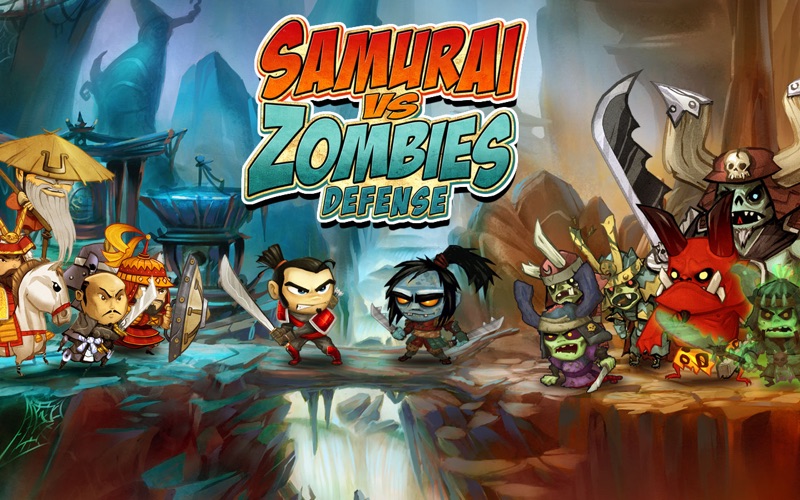 samurai vs zombies defense iphone screenshot 1