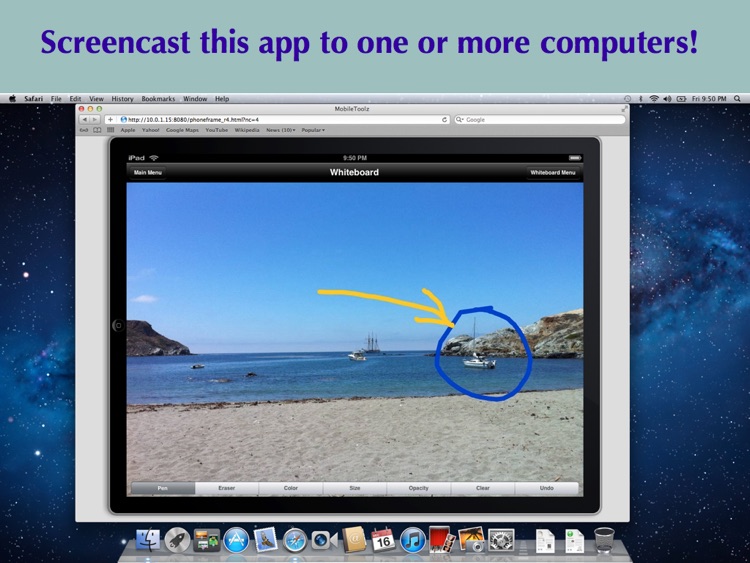 Wireless Whiteboard for iPad