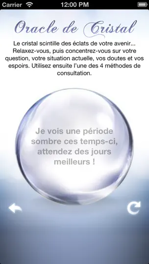 Capture d'écran de Oracle De Cristal sur iPhone 3