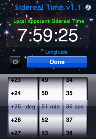 Sidereal Time screenshot 2