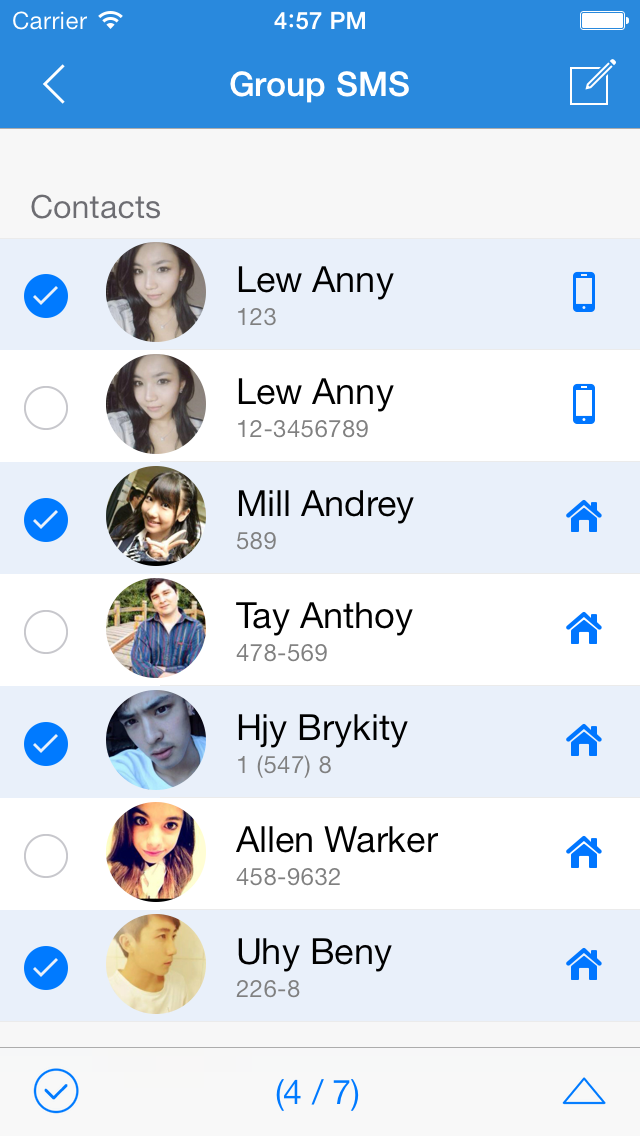 Group Text Pro - Send SMS,iMessage & Email quickly Screenshot