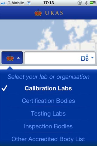 UKAS Accredited organisation search screenshot 2