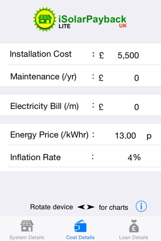 iSolarPaybackLite screenshot 2