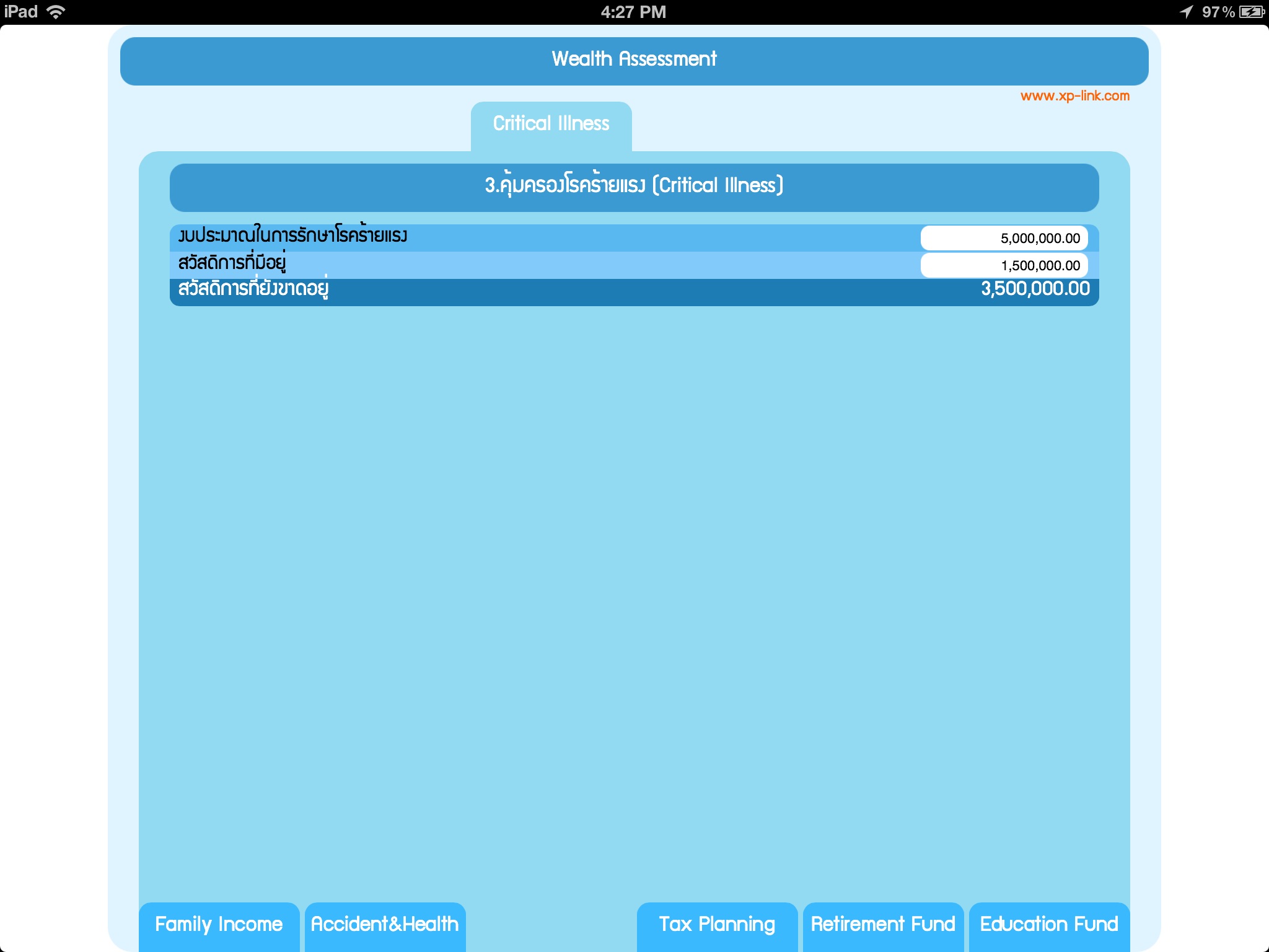 Wealth Assessment screenshot 4