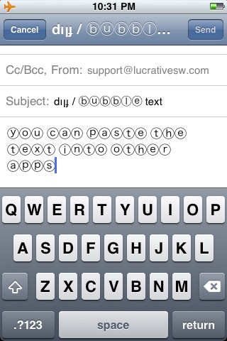 dıןɟ / ⓑⓤⓑⓑⓛⓔ text screenshot-4