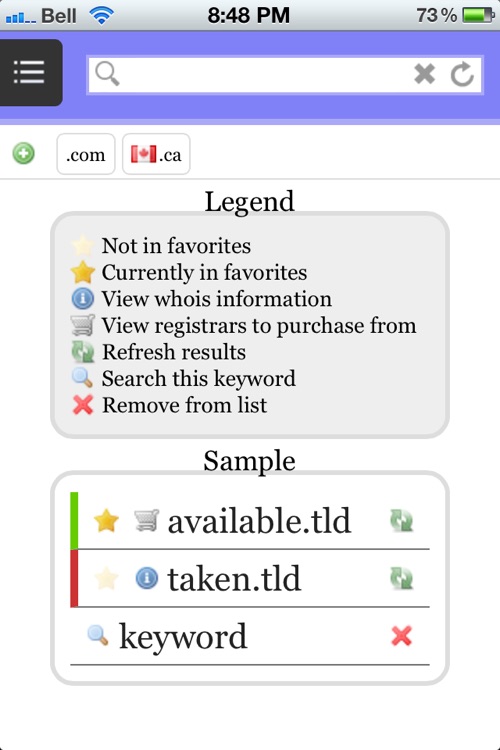 domainsicle - Domain Name Search Engine, Whois Lookup and Word Generator