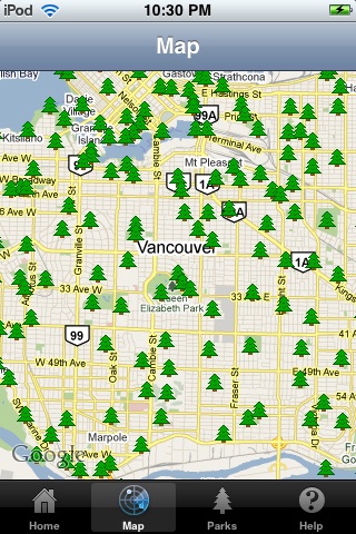 Vancouver Parks screenshot 2