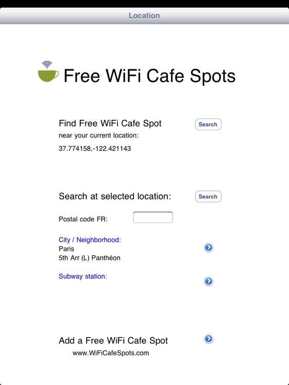 Paris Free WiFi for iPad