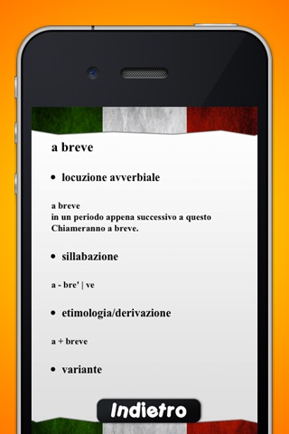 Vocabolario Italiano screenshot 3