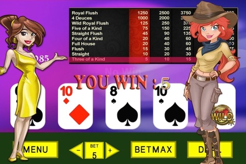 777 Video Poker Mania - Free Classic Poker Game screenshot 4