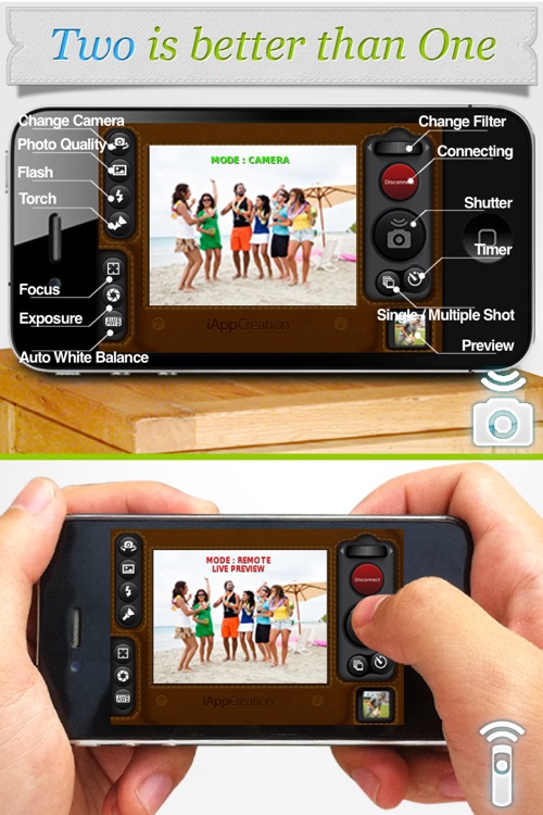 Remote Shutter Pro - Camera Timer with lens filter