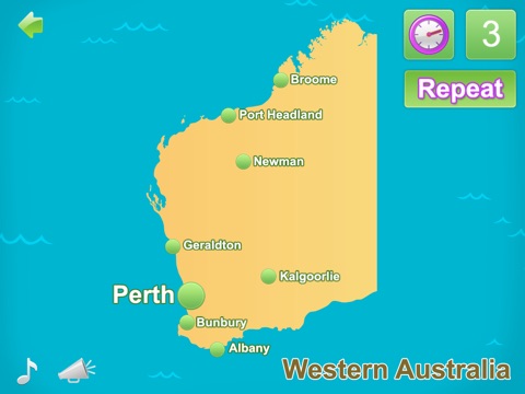 Geography Tutor - Australian States and Cities Premium Edition screenshot 4