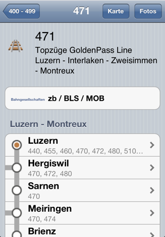 Swiss Railway Map screenshot 3