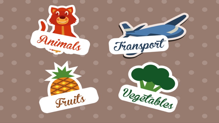 ABC First Words for Children – Learn the English Names of Animals, Vehicles, Fruits and Vegetables