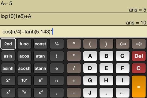 Evaluate - scientific calculator screenshot 2