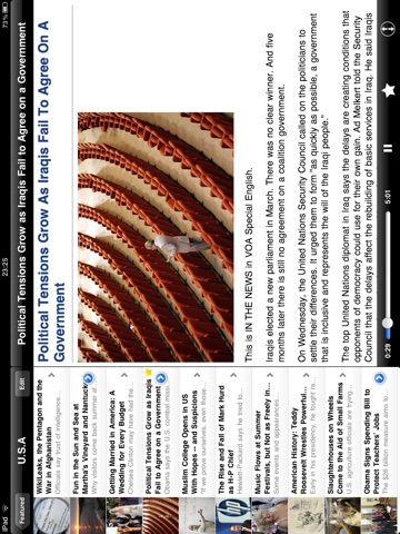 VOA Special English Player for iPad screenshot 2