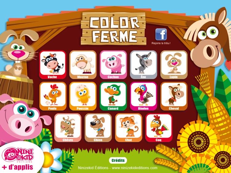 Color Farm – Coloring Exercises for Kids by Ninizekid Editions