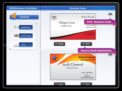 BCM  Business Card Maker screenshot 3