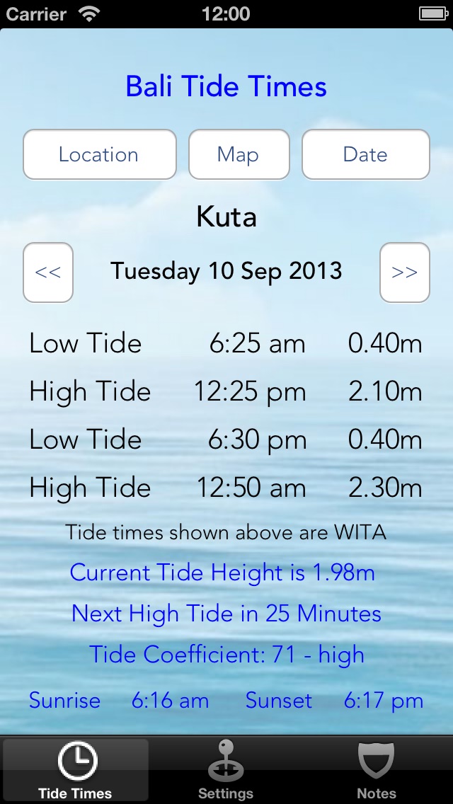 Bali Tide Times screenshot1