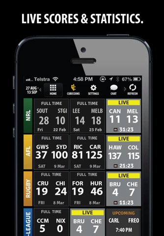 ScoreCube - Live Sports Scores Stats screenshot 2