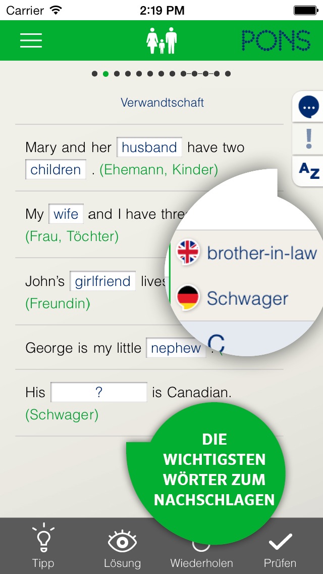 Englisch lernen PONS Sprachkurs für Anfänger Screenshot