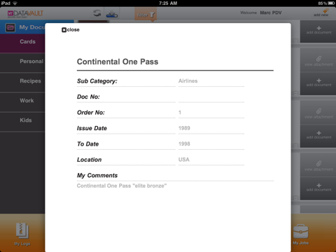 myPDV – Organize & Store your Data in one Vault screenshot 3