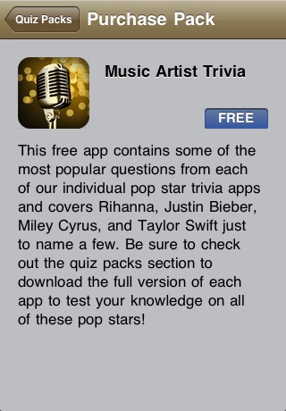 Music Artist Trivia App screenshot 2